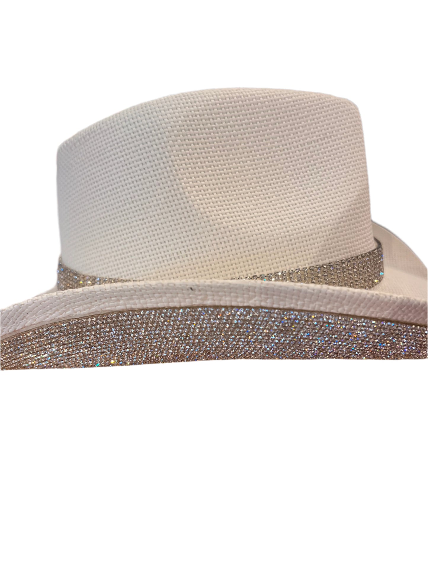 Black Rhinestone Brim Cowboy Hat