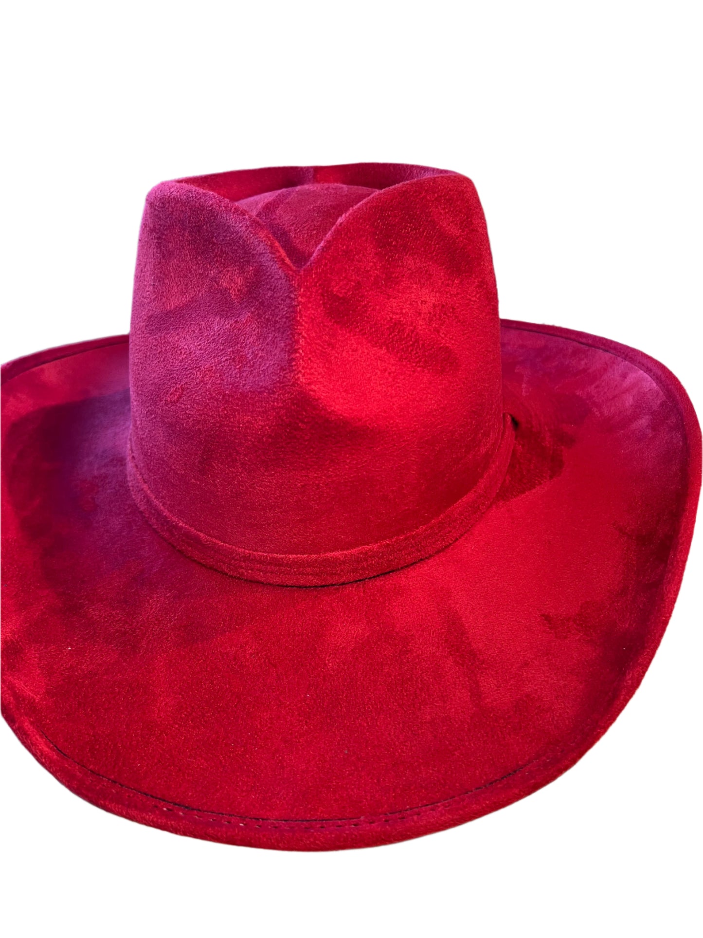 Heart Shaped Crown Vegan Felt Cowboy Hat
