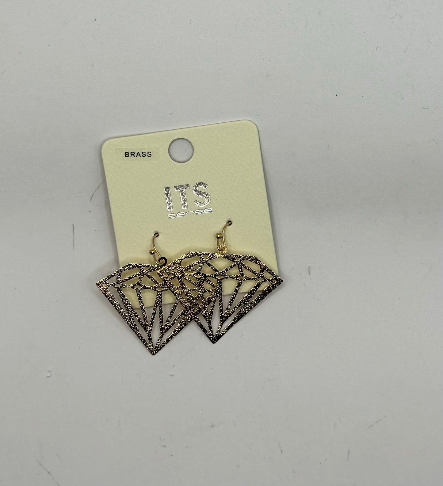 Gold DIamond Shaped Earring