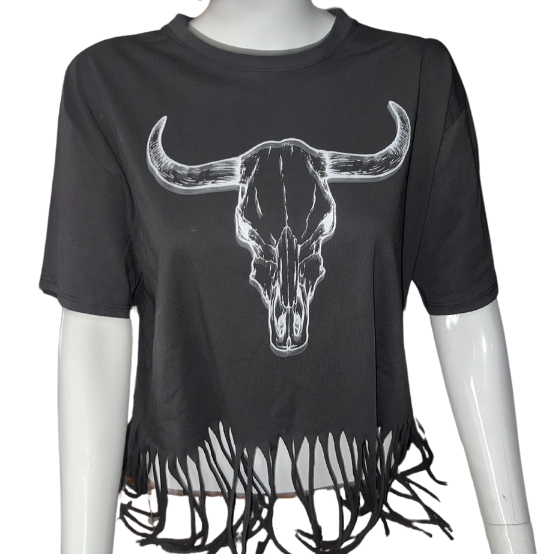 Longhorn Fringe Tee