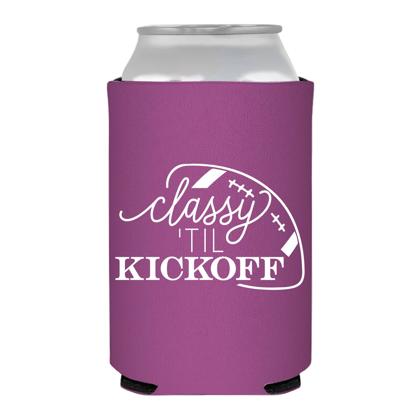 Classy Til Kickoff Purple Can Cooler