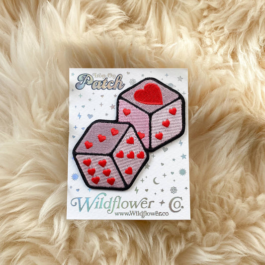 Wildflower + Co. - Dice Patch, Pink or White