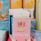 Birthday Girl Watercolor Cake Can Cooler