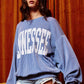 Tennessee Comfy Oversize Graphic Sweatshirt Cream