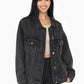 Boxy-Cut Denim Jacket- Mono B