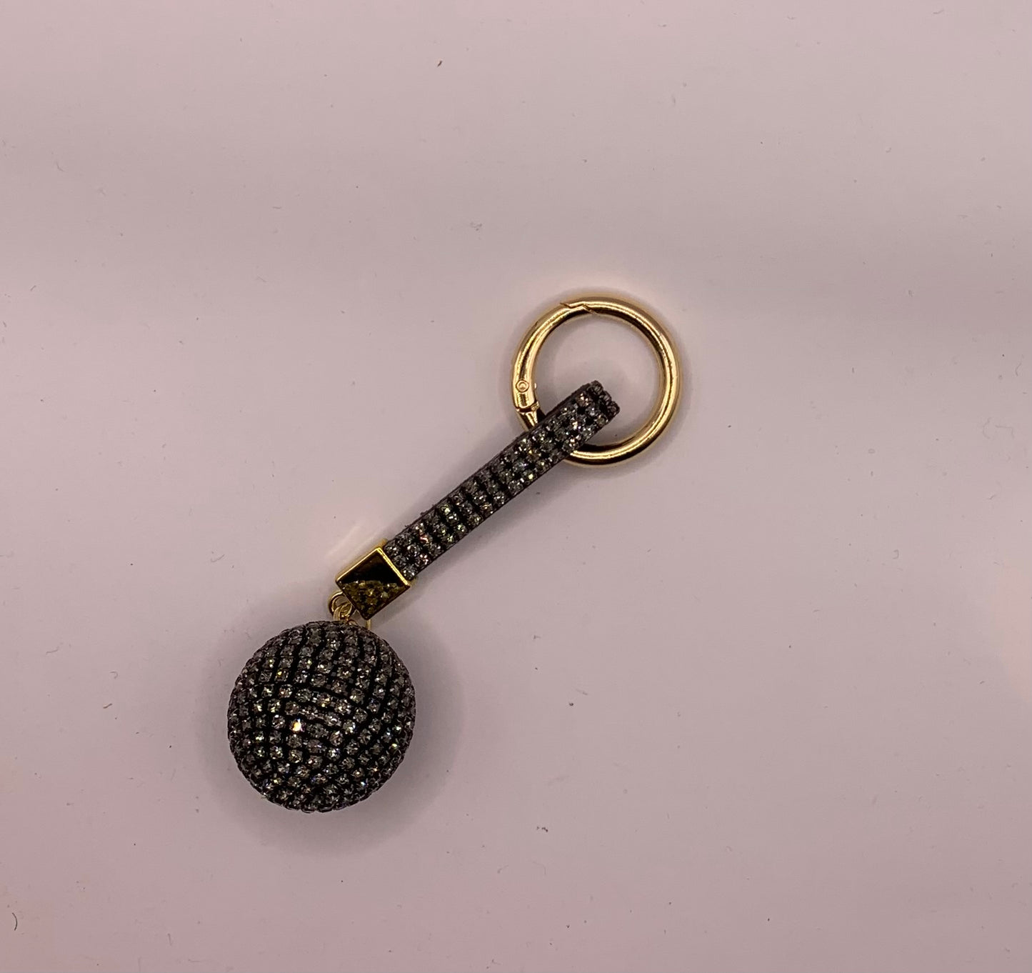 Rhinestone Ball Keychain