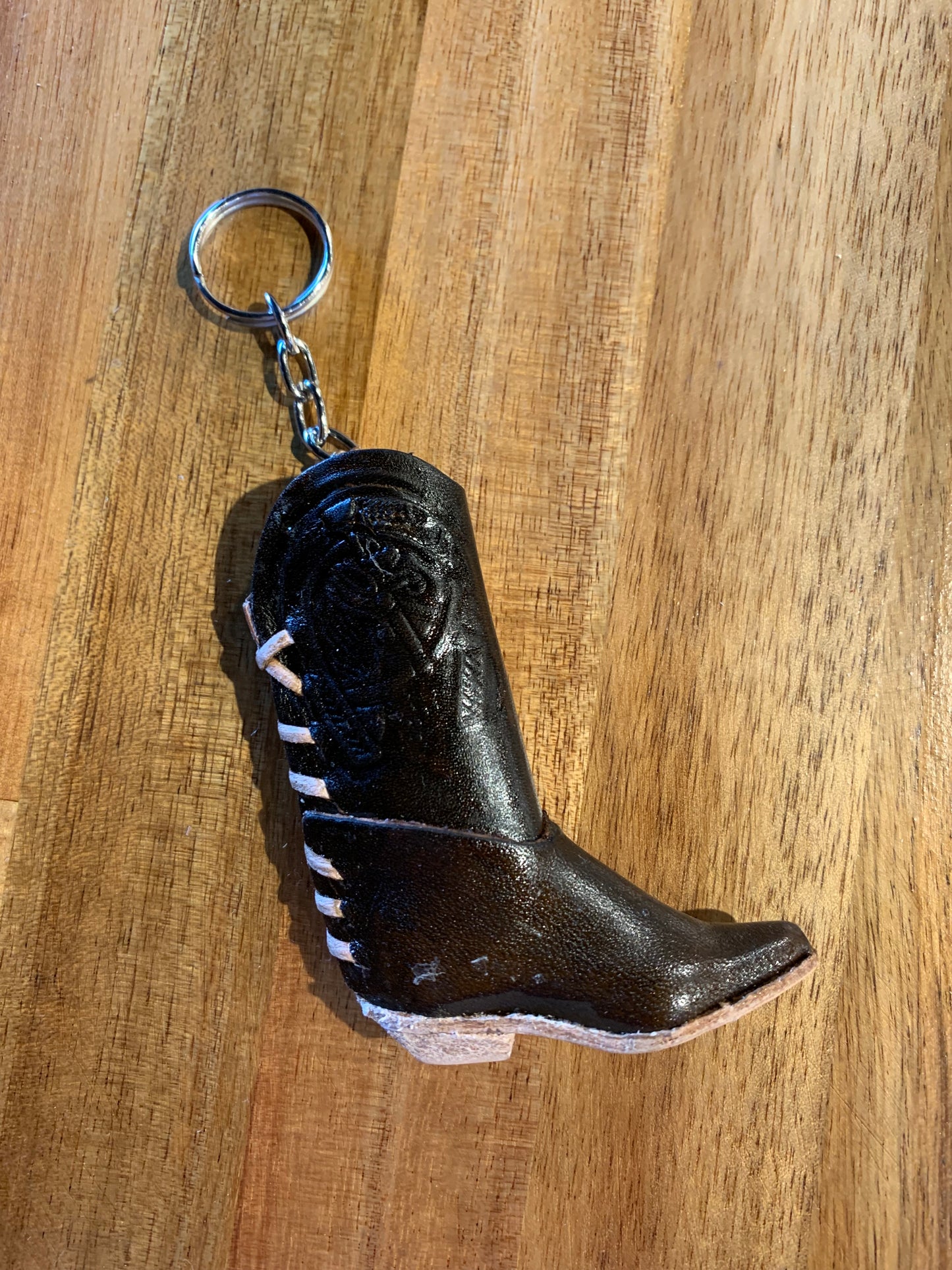 Leather Boot Keychain