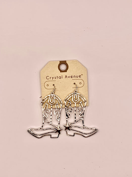 Boot Outline Earring