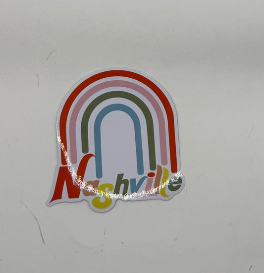 "Nashville" Rainbow Sticker
