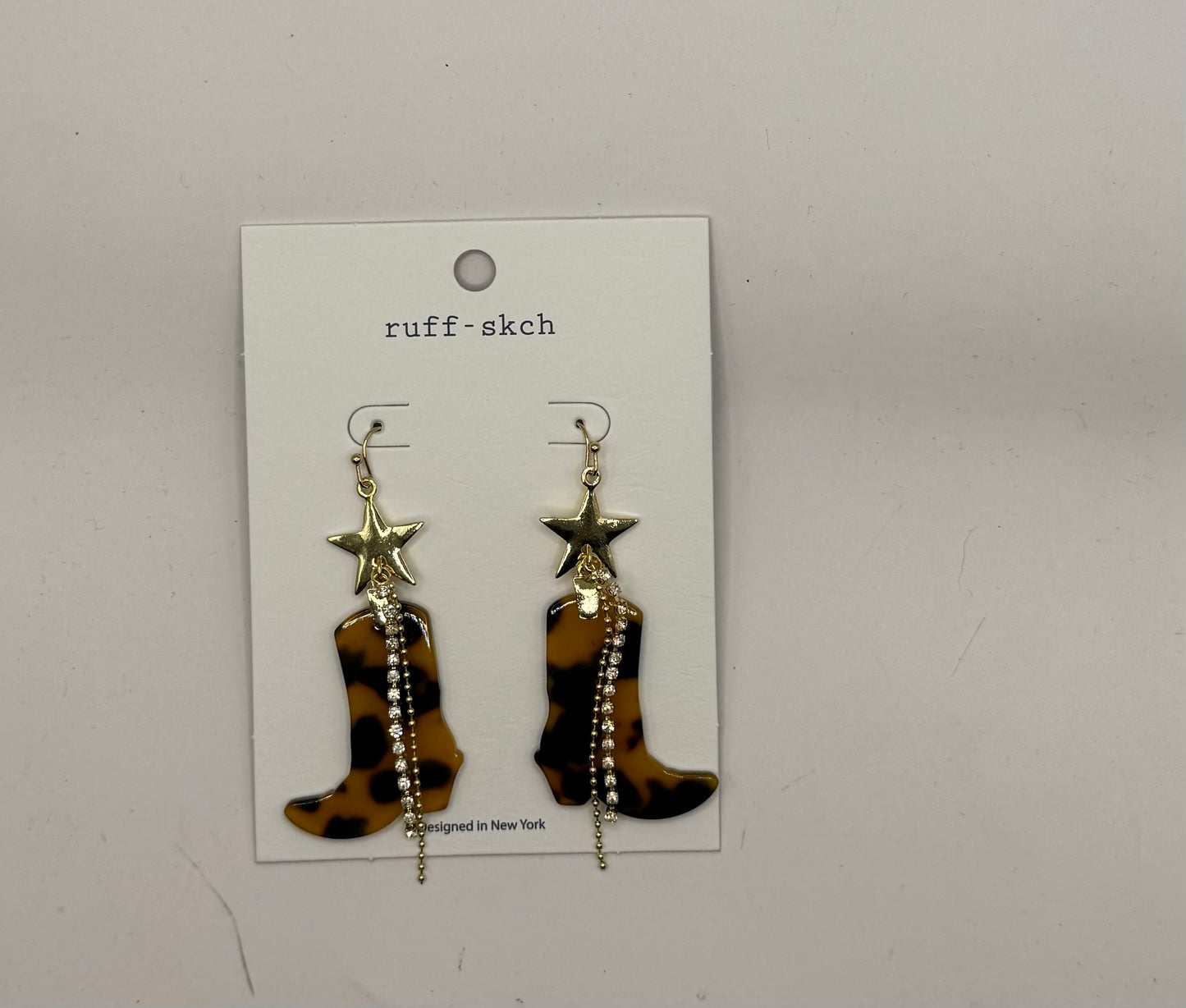 Boot Cut Star Earrings