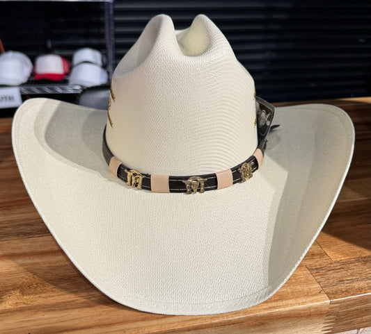 White Canvas El Dorado Cowboy Hat