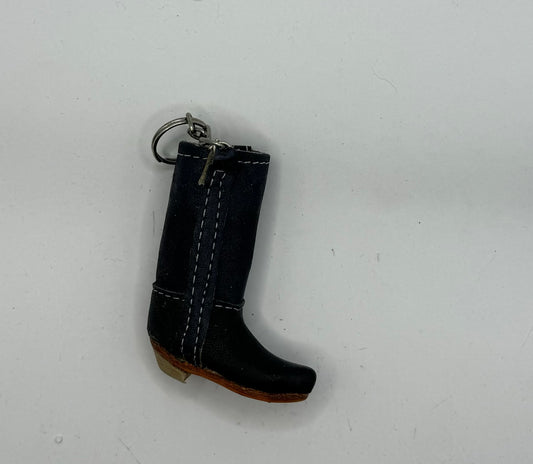 Leather Riding Boot Keychain