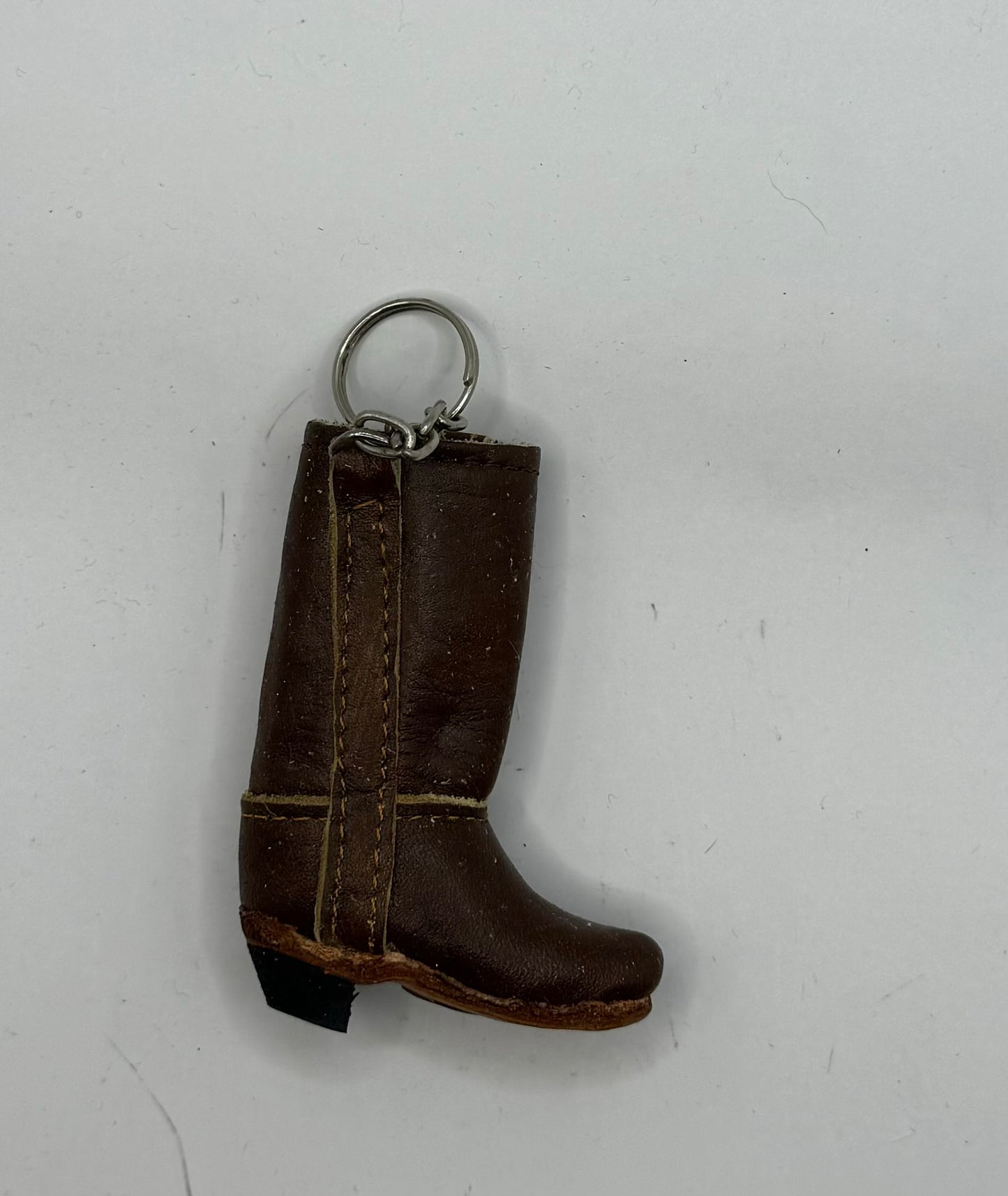 Leather Riding Boot Keychain