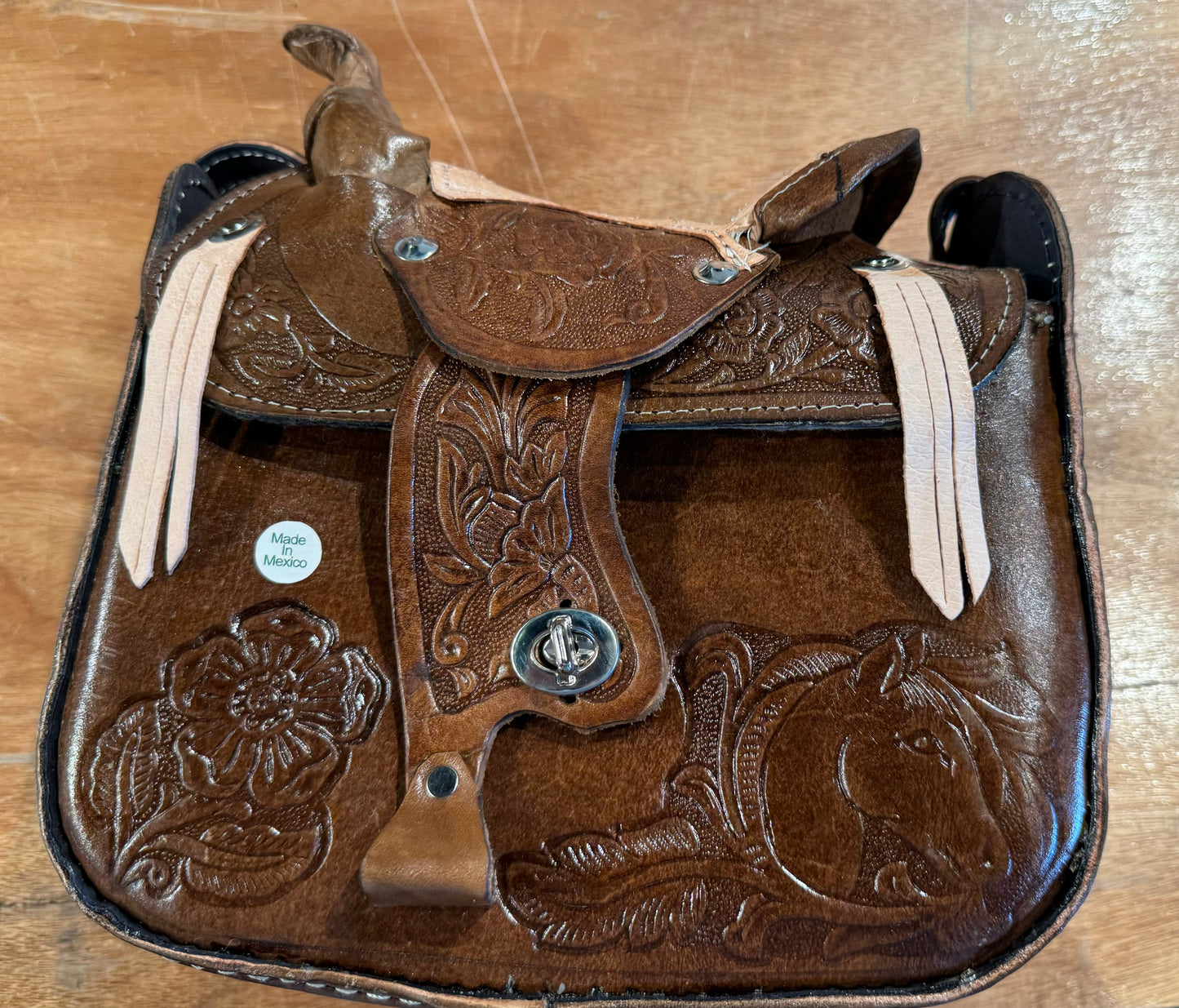 Leather Saddle Purse