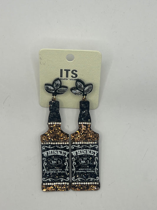 Glitter whiskey Earring