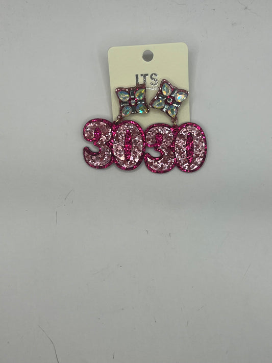 pink 30th Birthday Earring
