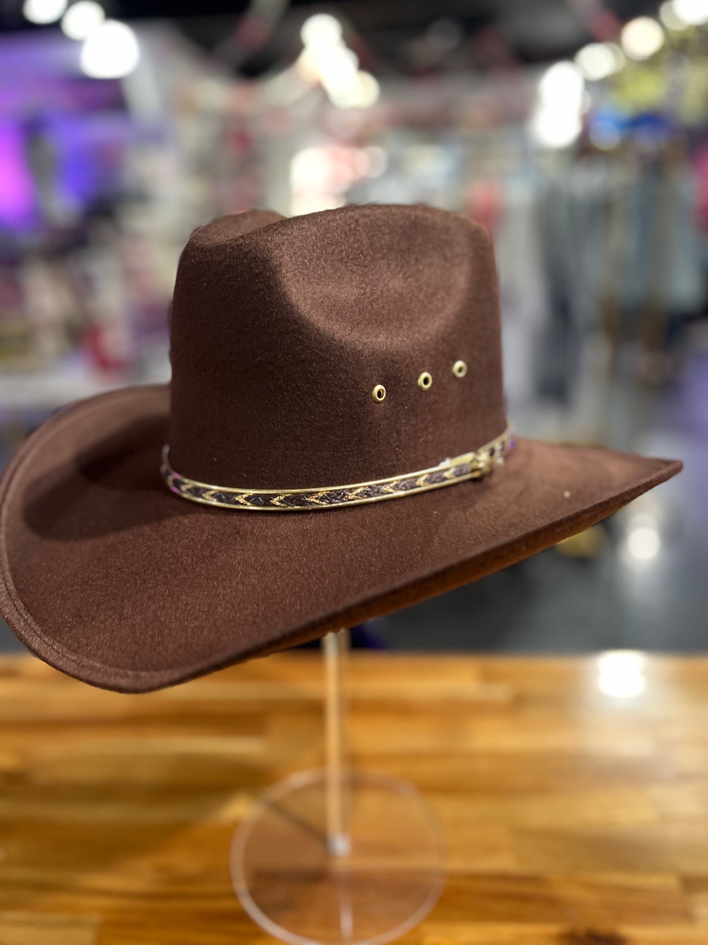 Classic Brown Western Cowboy Hat