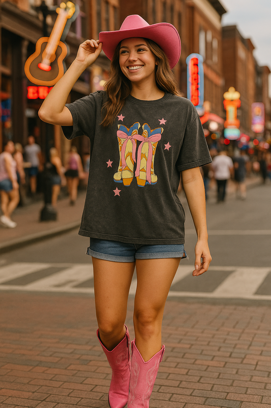 Boots and Bow Tshirt