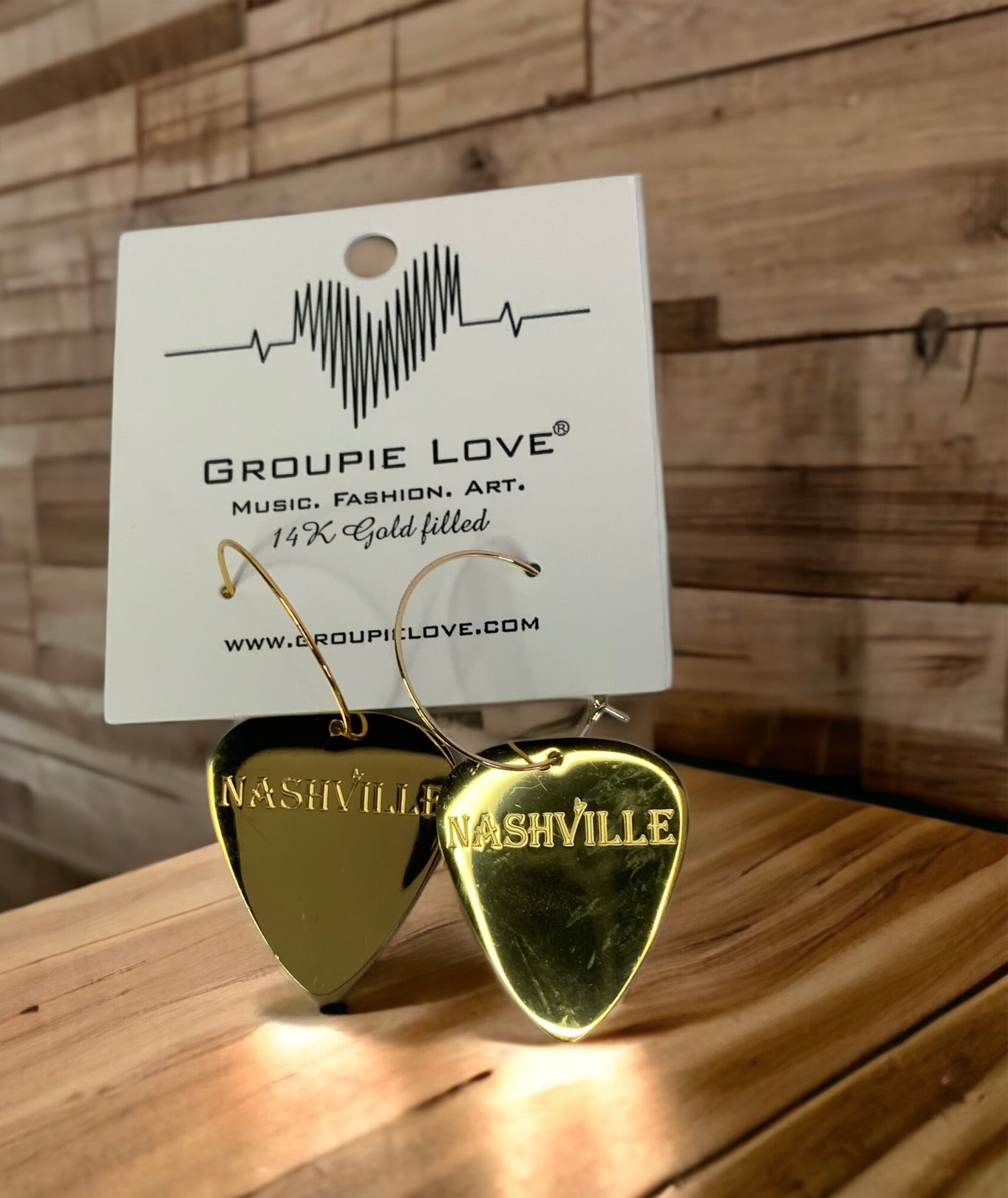 "Nashville" Guitar Pick Earrings