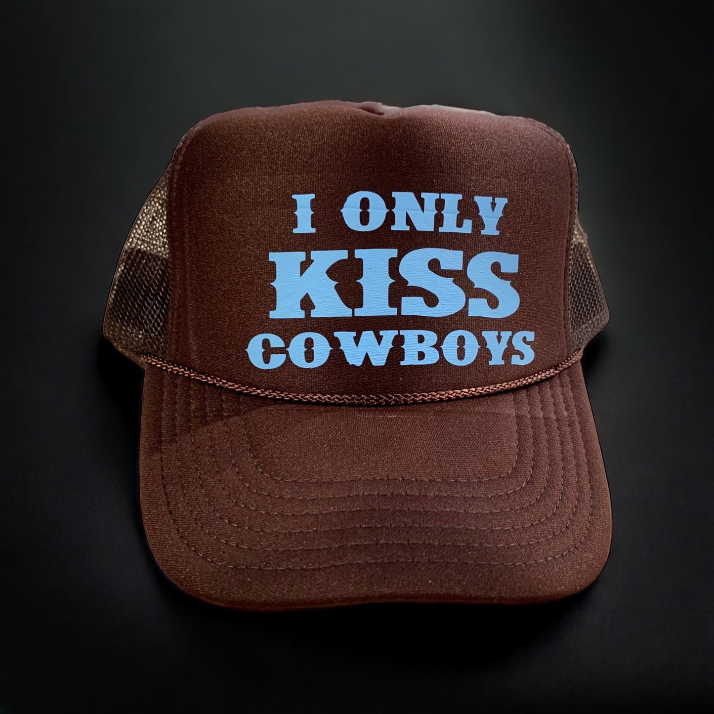 "I Only Kiss Cowboys" Trucker Hat