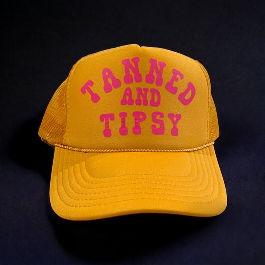 "Tanned and Tipsy" Trucker Hat