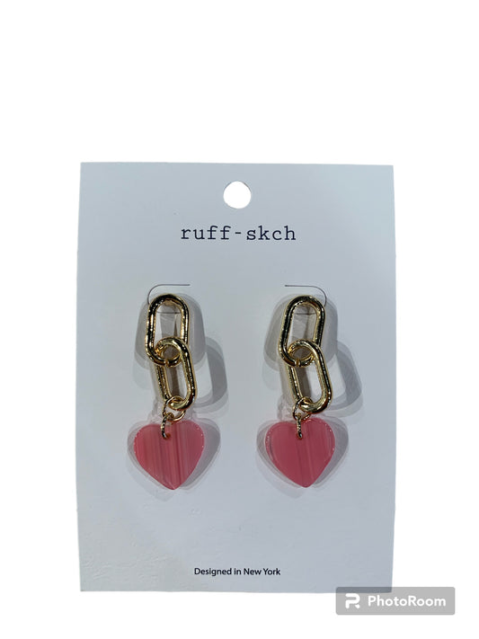 Heart Chain Earring