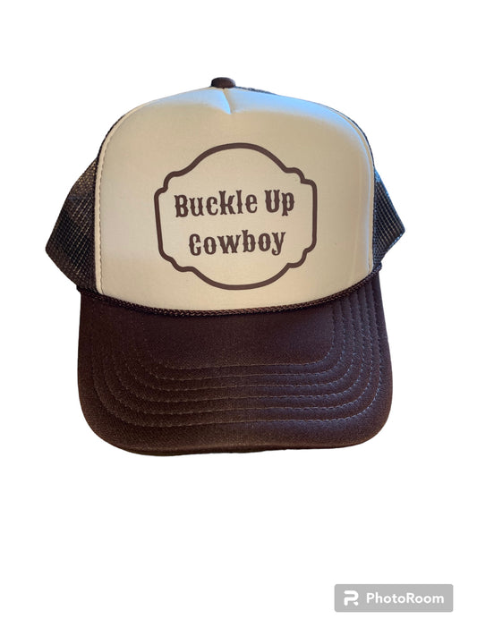 Buckle Up Cowboy Trucker Hat