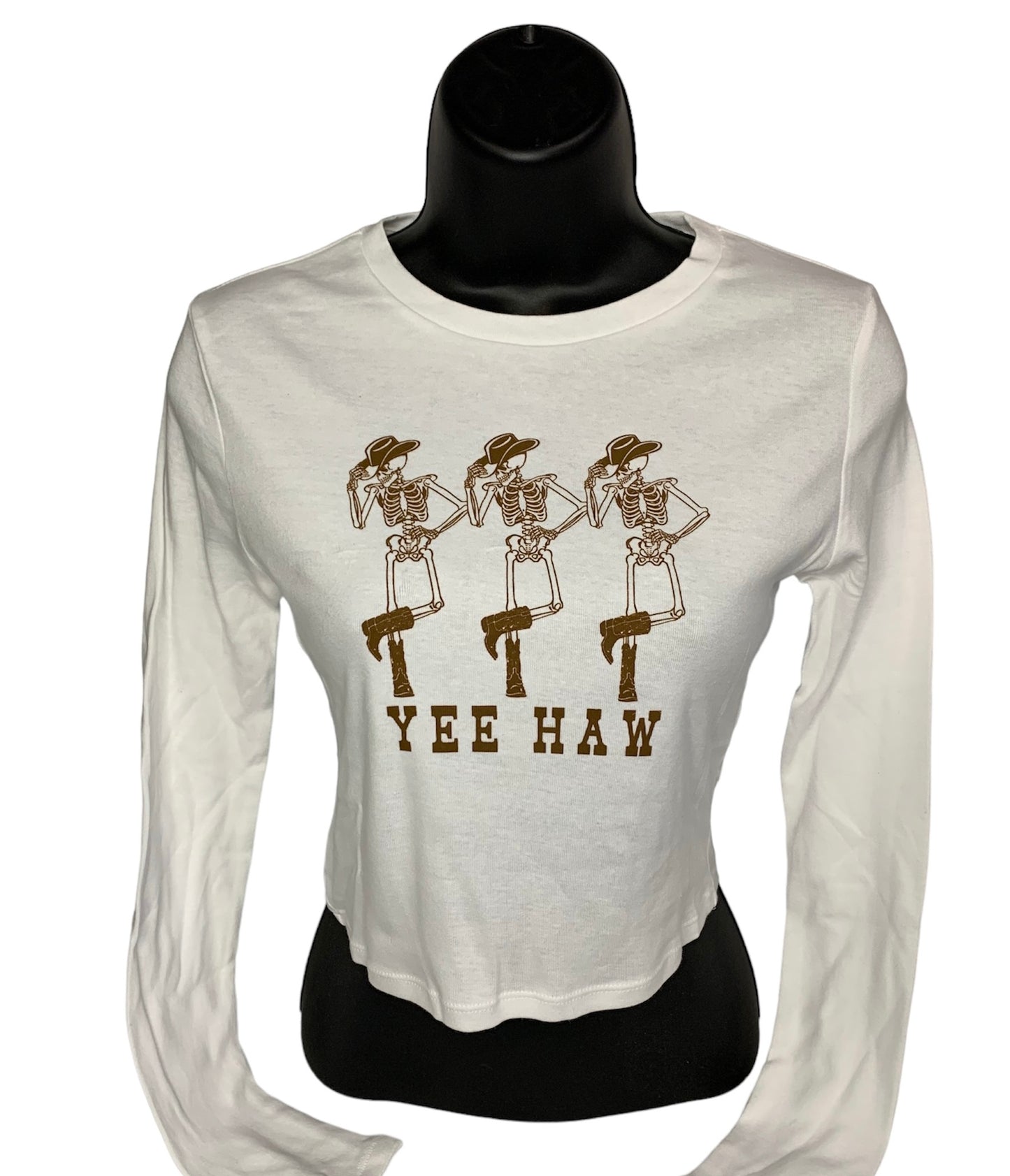 Yee Haw Western Skeleton Long Sleeve Shirt