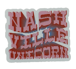 Nashville Unicorn Sticker
