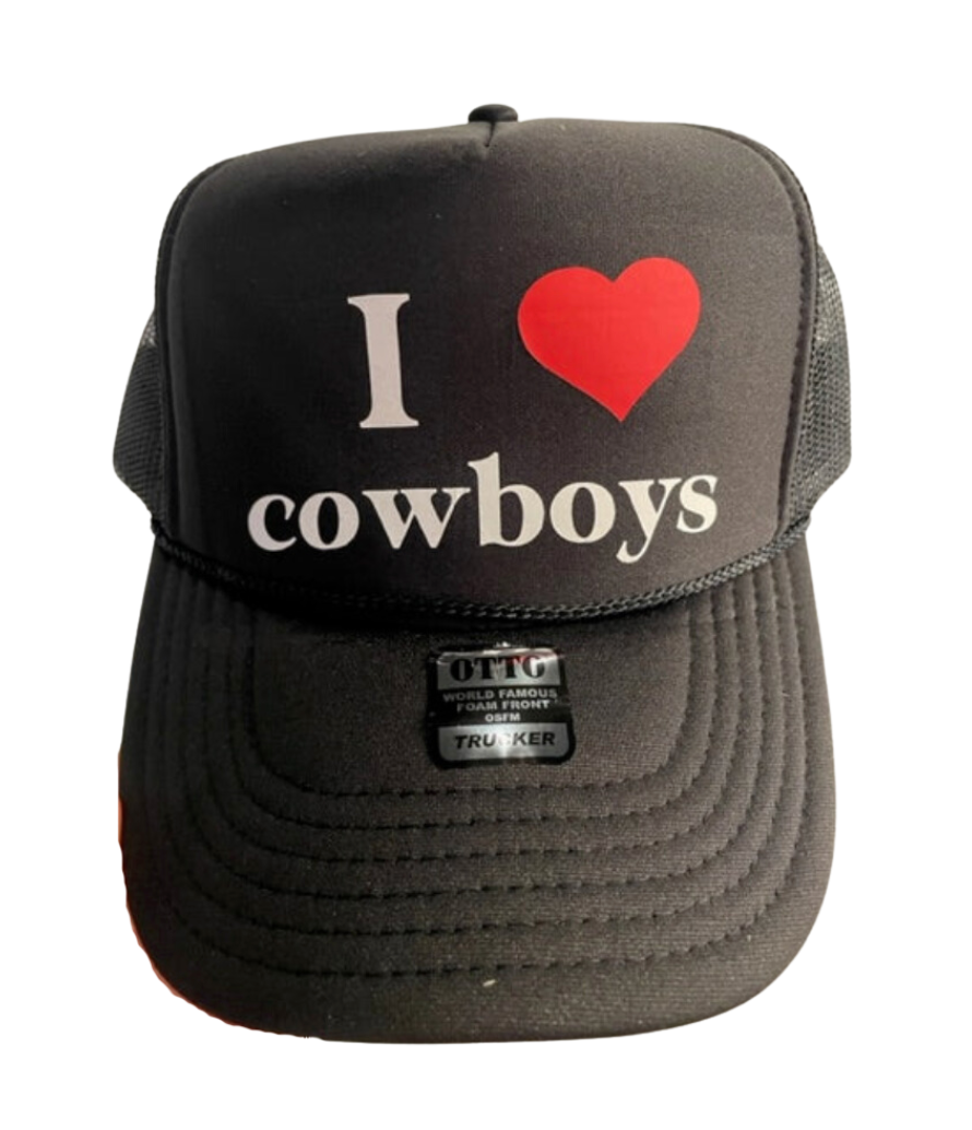 "I Love Cowboys" Trucker Hat