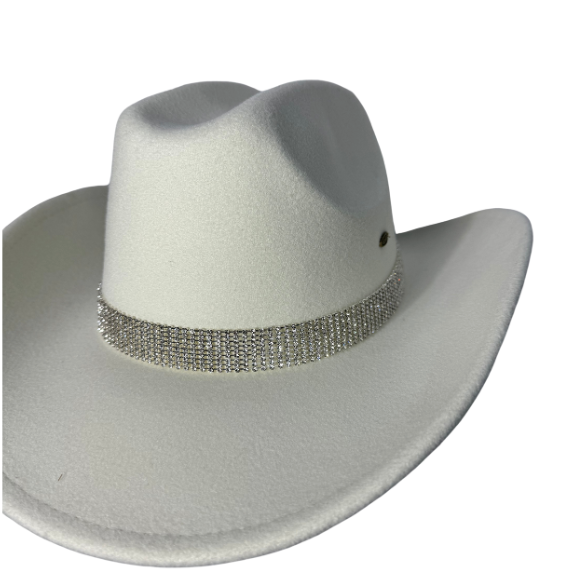 VEGAN COWBOY W/RHINSTONE TRIM