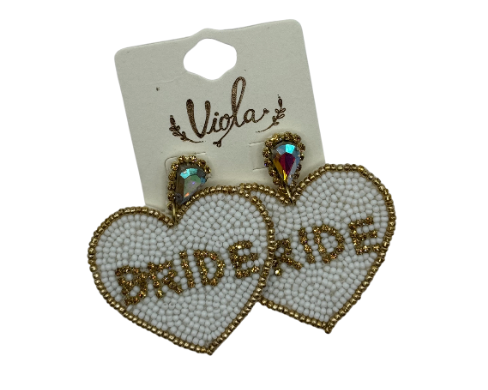 Heart Bride Breaded Earring