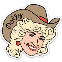 Dolly Parton Die cut Sticker