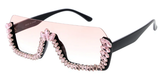 Rhinestone Bottom Sunglasses