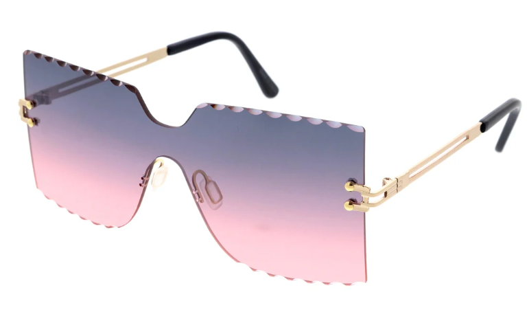 Large Frameless Sunglasses