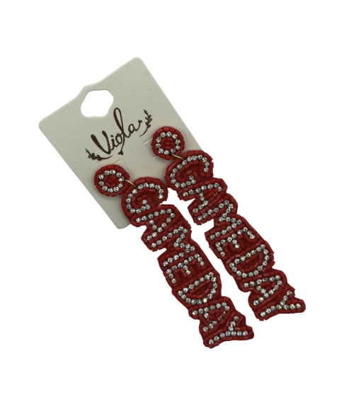 Game Day Earrings- Red