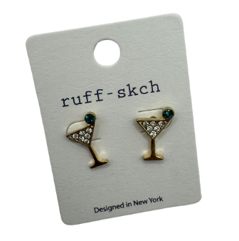 Martini Stud Earrings