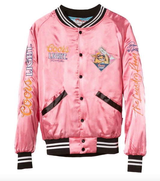 Coors Light Beer Wolf Pink Jacket