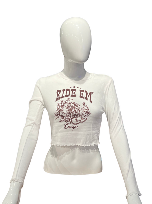 ride em cowgirl long sleeve shirt