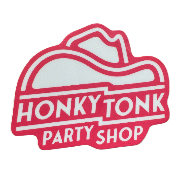 Honky Tonk Party Shop Sticker