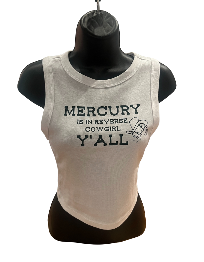 "Mercury in Reverse" Racer Tank