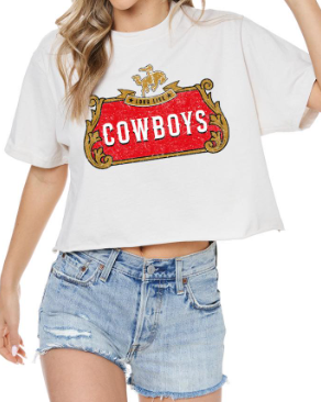 Long Live Cowboys Cropped Tee