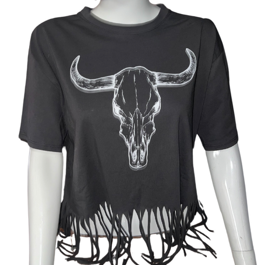 Longhorn Fringe Tee