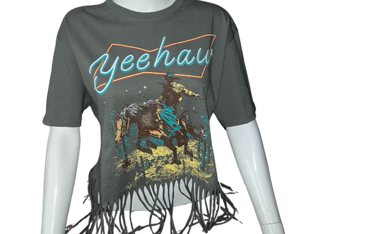 Yeehaw Fringe Tee