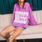 Tennessee Comfy Oversize Graphic Sweatshirt Cream