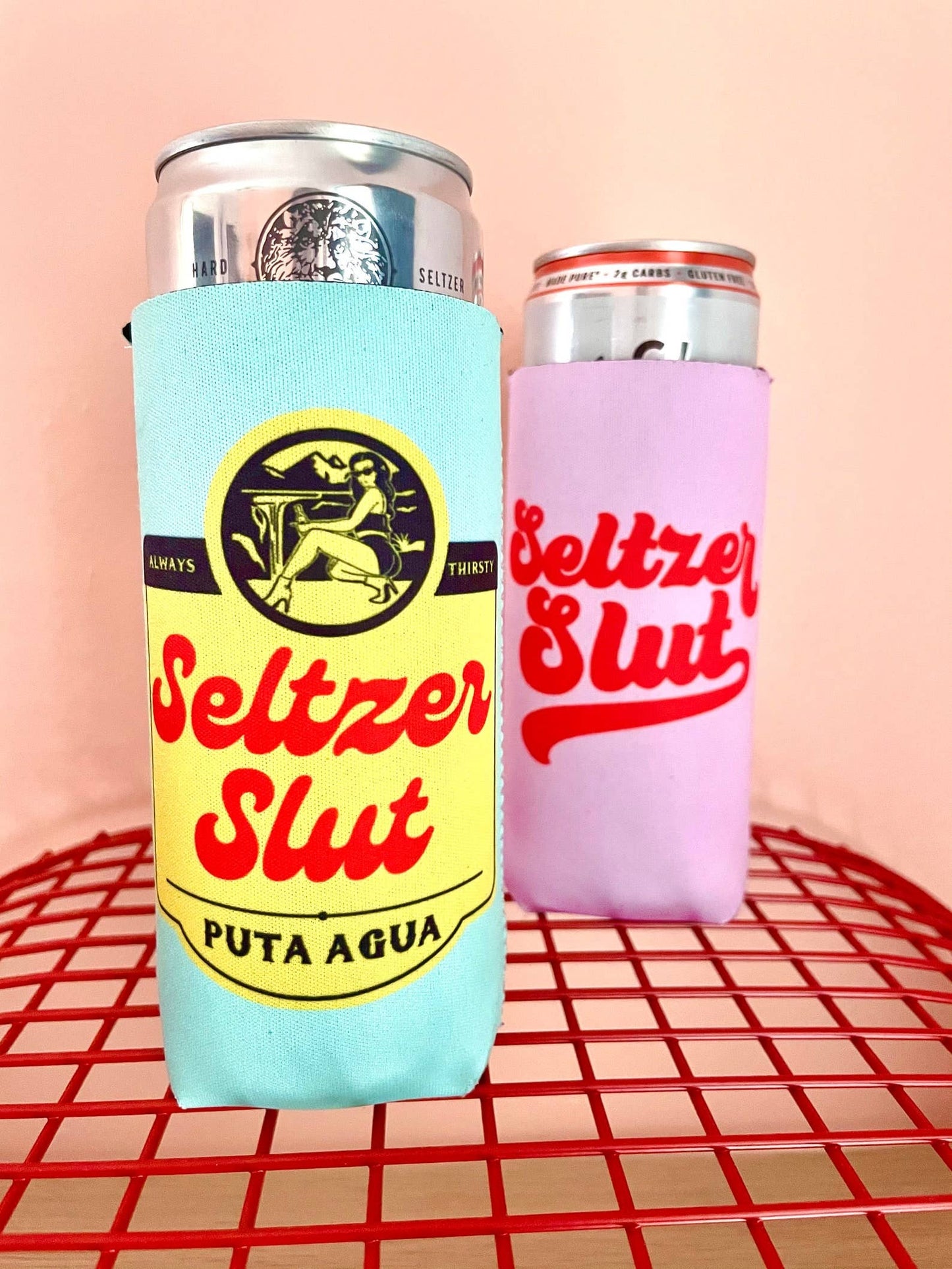 Seltzer Slut Slim Can Cooler