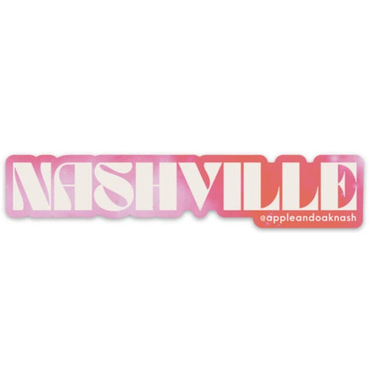 Nashville pink sticker