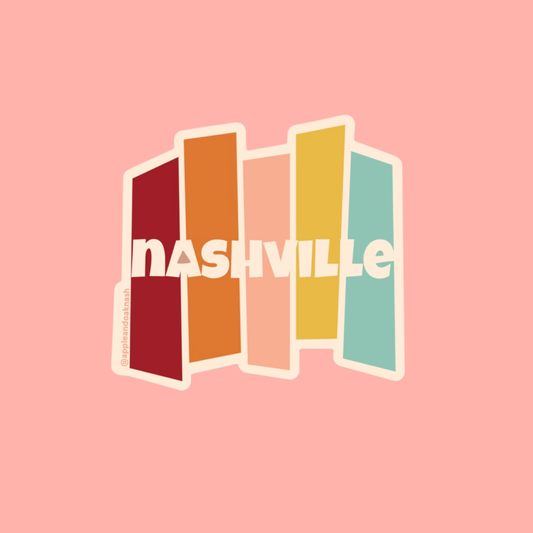 Nashville Sticker- multicolor