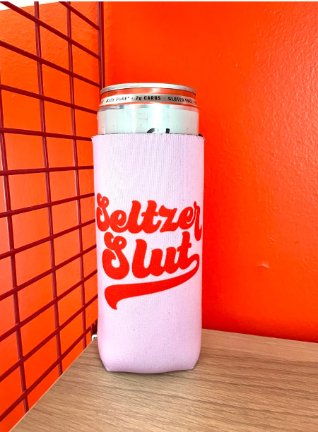 Seltzer Slut slim can cooler