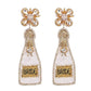 Bachelorette Party Supplies | Bride Champagne Earrings